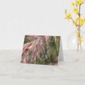 朝の露のメッセージカード カード (黄色い花)