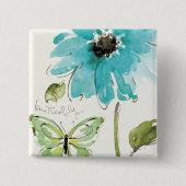 朝の露 缶バッジ (正面)