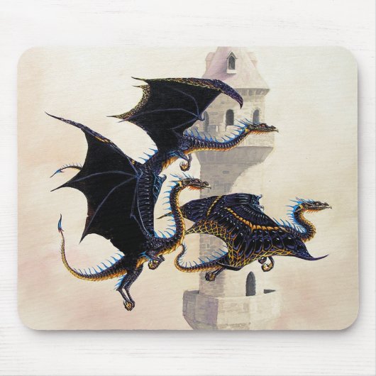 朝の飛行 マウスパッド (正面)