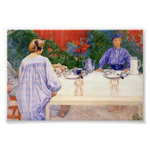 朝の食卓1910年 フォトプリント