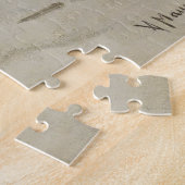 朝の馬に乗るビーチ（Anton Mauve著） ジグソーパズル (側面)