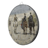 朝の馬に乗るビーチ（Anton Mauve著） ダーツボード (正面右)