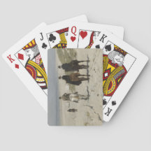 朝の馬に乗るビーチ（Anton Mauve著）