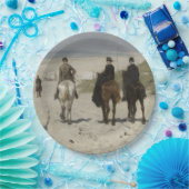 朝の馬に乗るビーチ（Anton Mauve著） ペーパープレート (パーティー)