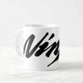 「朝の魔法：私たちと一緒に幸せを味わう コーヒーマグカップ (正面左)