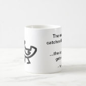 朝の鳥は虫を捕まえる コーヒーマグカップ (中央)