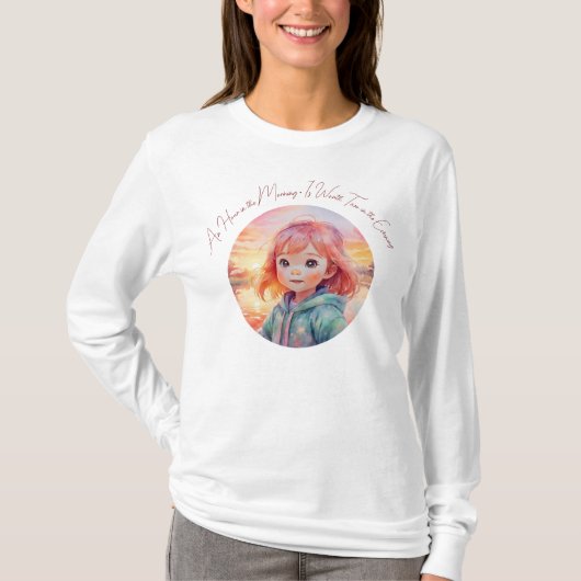 朝の1時間 諺 引用Tシャツ Tシャツ (正面)