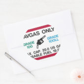 朝のAVGASの匂いが大好き! ラウンドシール (封筒)