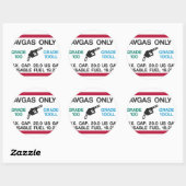 朝のAVGASの匂いが大好き! ラウンドシール (シート)