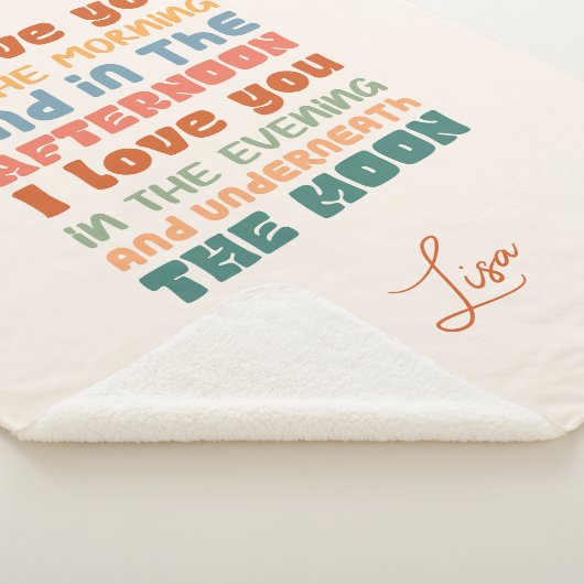 朝のGroovy色のSkidamarinkであなたが大好き シェルパブランケット (3/4)