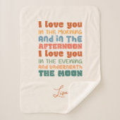 朝のGroovy色のSkidamarinkであなたが大好き シェルパブランケット (正面)