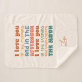 朝のGroovy色のSkidamarinkであなたが大好き シェルパブランケット (正面(横))