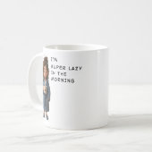 朝はとにかく怠けたい人へ コーヒーマグカップ (正面左)