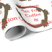 朝はコーヒーおよび熟視のためです ラッピングペーパー (ロールコーナー)