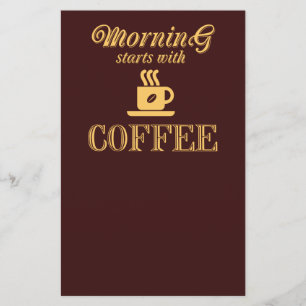 朝はコーヒーから始まる チラシ