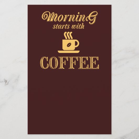 朝はコーヒーから始まる チラシ (正面)