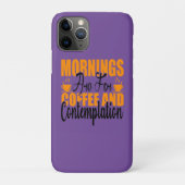 朝はコーヒーと内省のため Case-Mate iPhoneケース (裏)