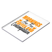 朝はコーヒーと熟考のためだ ノートブック (左側)