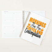 朝はコーヒーと熟考のためだ プランナー手帳 (ディスプレー)