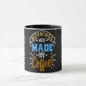 朝はコーヒーのためにある マグカップ (中央)