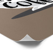 朝はコーヒー引用文プリント ポスター (角)