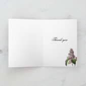 朝はシャンゼリゼを散歩感謝していする サンキューカード (内部)