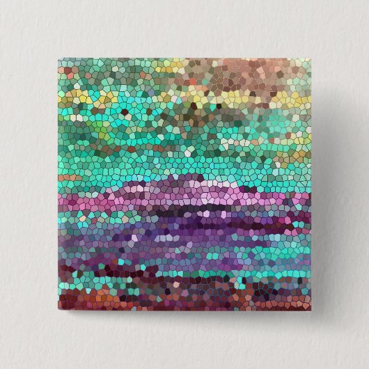 朝は壊れました 缶バッジ (正面)