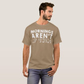 朝は苦手な家族へのギフト Tシャツ (正面フル)