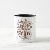 朝は茶色のデザインのコーヒーマグクール マグカップ (中央)