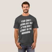 朝まで飲んだら痛いに決まってる Tシャツ (正面フル)