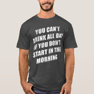 朝まで飲んだら痛いに決まってる Tシャツ