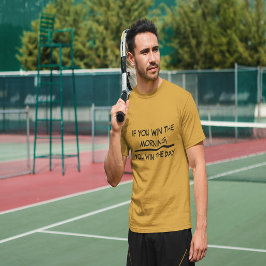 朝もしに勝てば日に勝つ Tシャツ