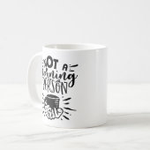 朝よくはしゃぐ以外のイラストレーション引用文 コーヒーマグカップ (正面左)