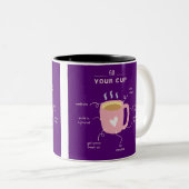 朝を自分の好みに合わせてカスタムデザインしたマグカップ ツートーンマグカップ (正面右)