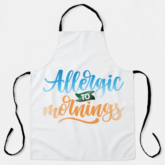 朝アレルギーである エプロン (正面)