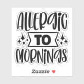 朝アレルギーである シール (シート)