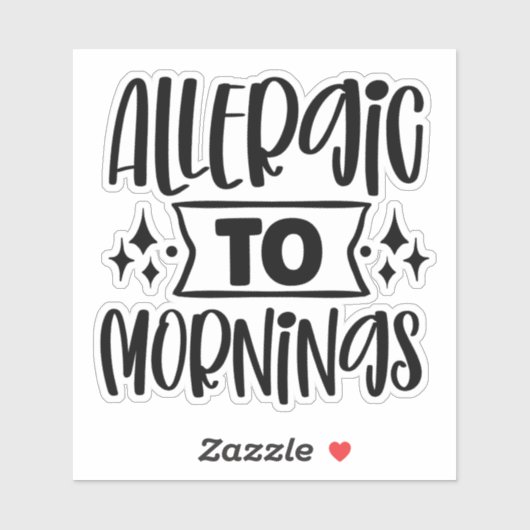 朝アレルギーである シール (シート)