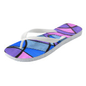 「朝クール」抽象芸術ビーチサンダル。 ビーチサンダル (アングル)