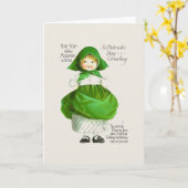 朝ビクトリアン日のカードのトップ カード (黄色い花)