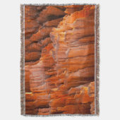 朝ライトの石のHoodoos スローブランケット (正面縦)