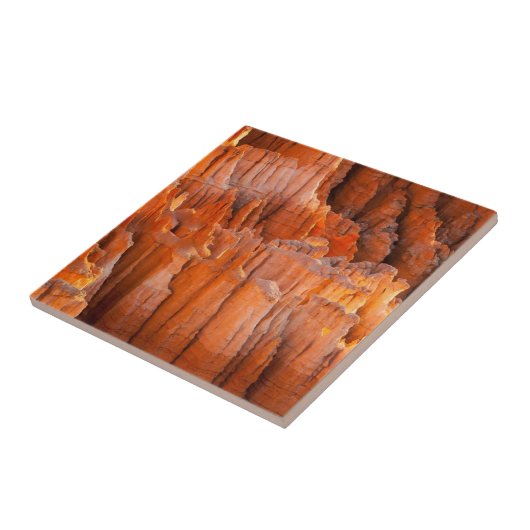 朝ライトの石のHoodoos タイル (側面)