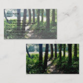 朝ライトは森林道を照らします 名刺 (正面/裏面)