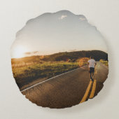 朝ランニングの ラウンドクッション (裏面)