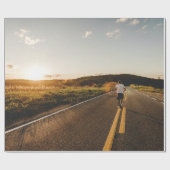 朝ランニングの ラッピングペーパー (フラット)