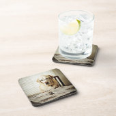 朝ルーチンの犬 コースター (右側)