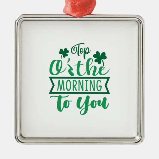 朝一番 メタルオーナメント (正面)