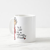 朝人か。 コーヒーマグカップ (正面左)