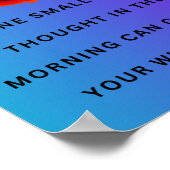 朝前向きに一考え分だけ ポスター (角)