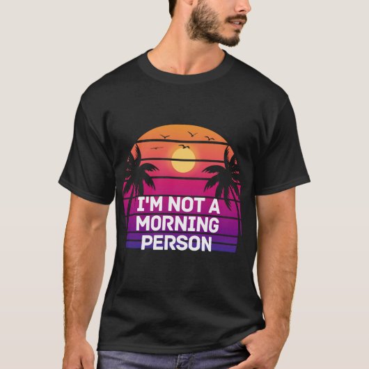 朝型じゃない Tシャツ (正面)