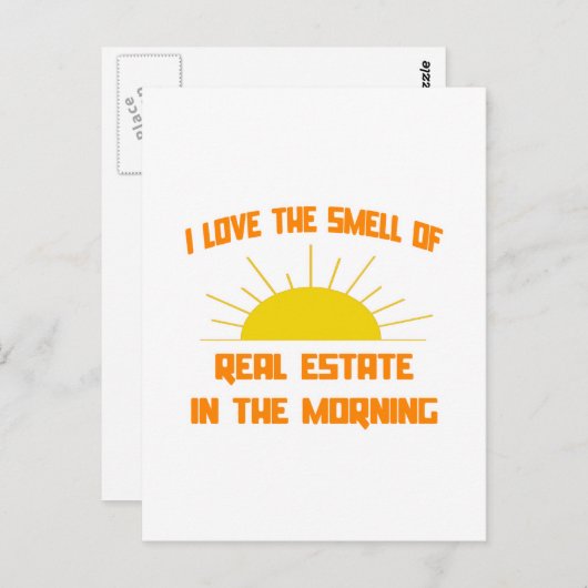 『朝実在の地所の匂い』 ポストカード (正面/裏面)